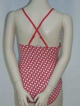 Nickey Nobel Dot red/white bathingsuit
