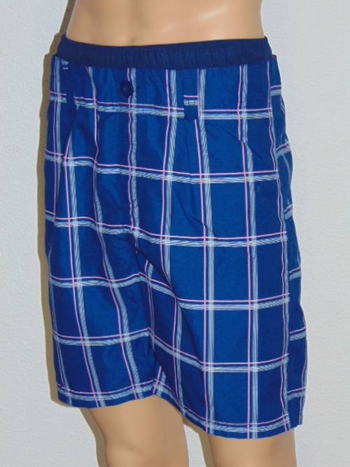 Nickey Nobel Check navy/pink swimshort Nickey Nobel Check navy/pink swimshort