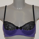 Sapph sample Sandy purple/black padded bra