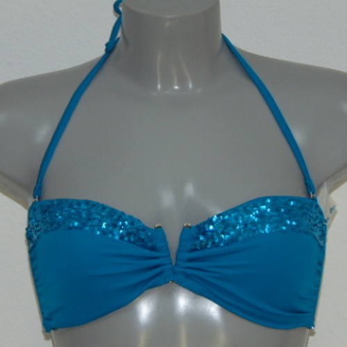 Sapph Beach Princess Flash aqua soft-cup bikini bra