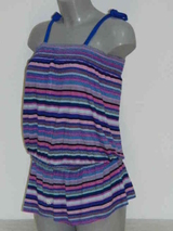 Shiwi Pixie blue/pink beach dress