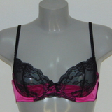 Sapph sample Sabine pink/black soft-cup bra