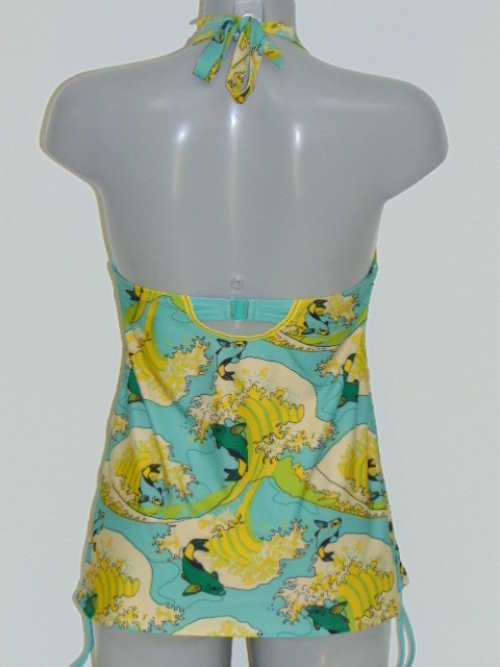 Marlies Dekkers Swimwear Ojiya green tankini top Marlies Dekkers Swimwear Ojiya green tankini top