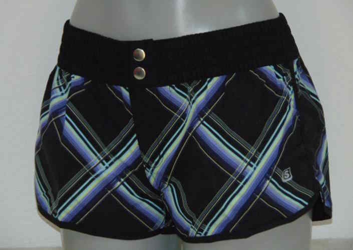 Shiwi Plaid black/purple beach short Shiwi Plaid black/purple beach short