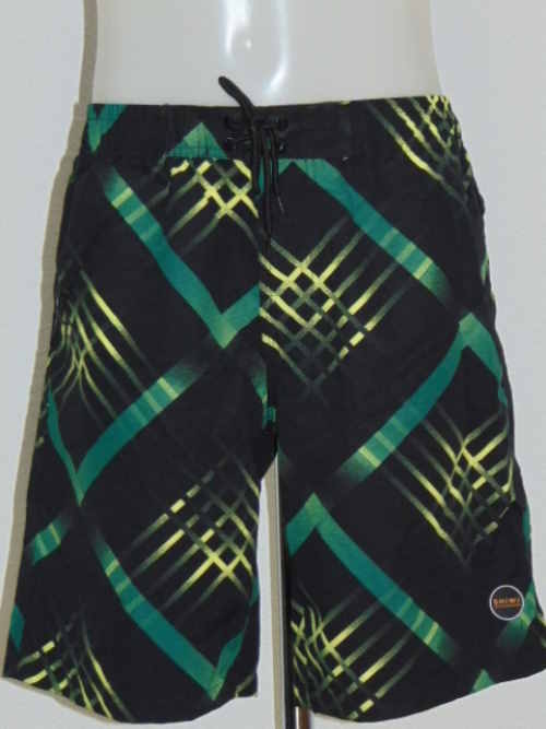 Shiwi Men Striped black/green swimshort