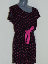 Shiwi Flamingo black/pink dress