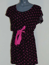 Shiwi Flamingo black/pink dress