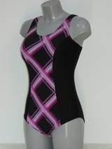Shiwi Plaid black/pink bathingsuit