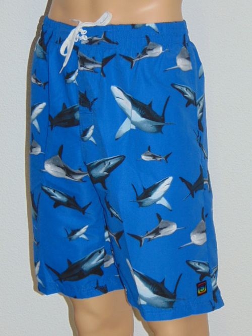 Shiwi Men's Shark blue/print swimshort Shiwi Men's Shark blue/print swimshort