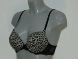 After Eden Leopard brown/print push up bra