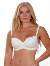 After Eden D-Cup & Up Anna white padded bra