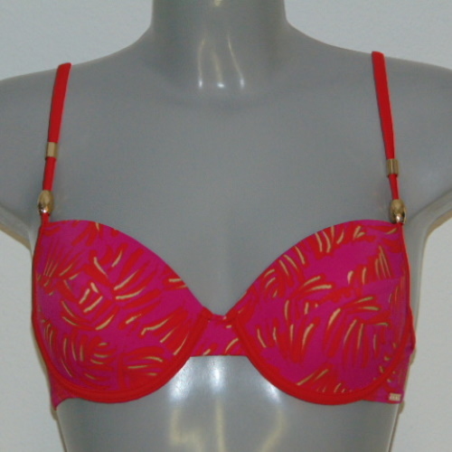 Sapph Beach sample Panama pink/red padded bikini bra