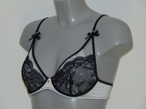 Super Sexy by Sapph sample Lillian black/white soft-cup bra