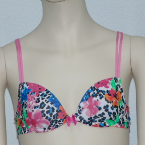 Boobs & Bloomers Jungle Flowers pink/print girls bra
