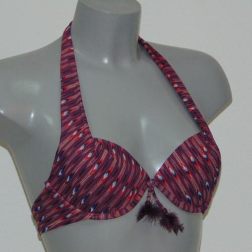 LingaDore Beach Samoa purple/print padded bikini bra LingaDore Beach Samoa purple/print padded bikini bra