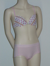 Boobs & Bloomers Dot in the Dot white/pink girls bra