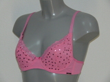 Sapph sample Sparkle pink soft-cup bra