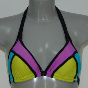 SAPPH BEACH SAMPLE SARASOTA Multicolor Triangle Bikini Top