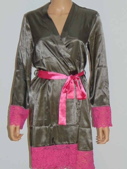Sapph Sahara grey/pink kimono