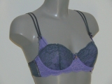 Sapph Giselle purple soft-cup bra