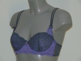 Sapph Giselle purple soft-cup bra