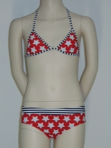 Boobs & Bloomers Americana red/white set