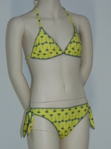 Boobs & Bloomers Palm yellow set