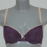 Cybéle Dotty purple padded bra