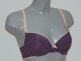Cybéle Dotty purple padded bra