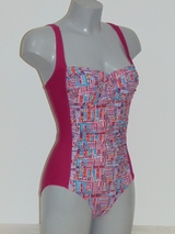 Nickey Nobel Lotte pink/print bathingsuit