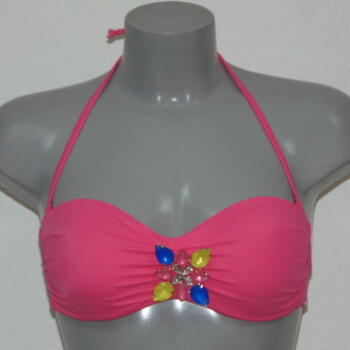 SAPPH BEACH MIRONA Pink Bandeau bikinitop