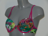 Sapph Beach Costa Rica green/pink padded bikini bra
