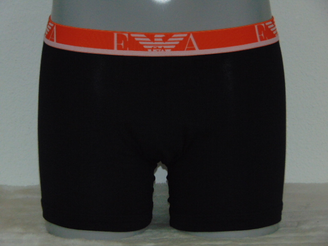 Armani Men's Piccolo black/orange boxer short Armani Men's Piccolo black/orange boxer short