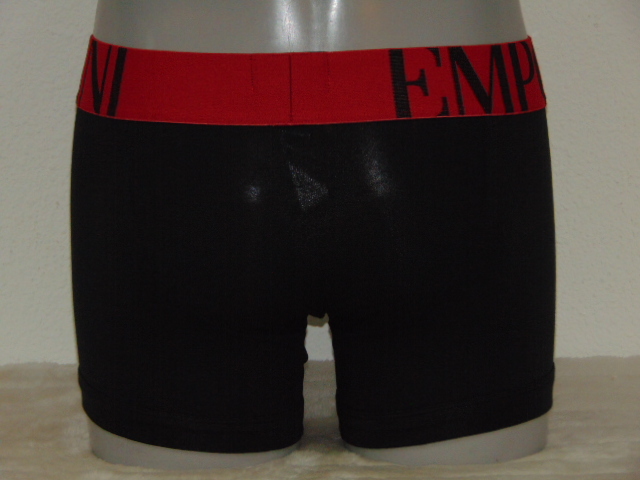 Armani Men's Superiore black/red boxer short Armani Men's Superiore black/red boxer short