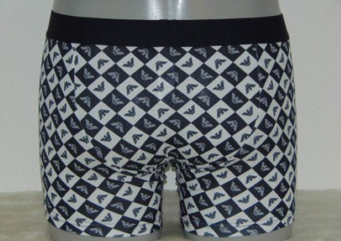 Armani Men's Irriconoscibile black/white boxer short Armani Men's Irriconoscibile black/white boxer short