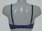 Cybéle Embroidery navy blue soft-cup bra