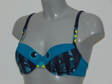 Marlies Dekkers Swimwear Lagerthas Eyes blue/print padded bikini bra
