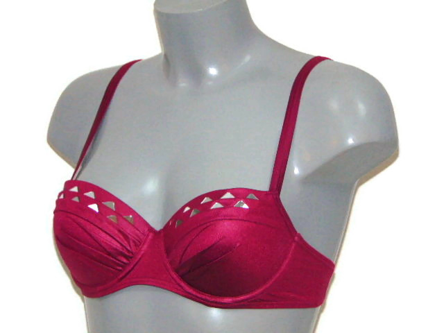 Marlies Dekkers Swimwear Lagerthas Reflection fuchsia padded bikini bra Marlies Dekkers Swimwear Lagerthas Reflection fuchsia padded bikini bra