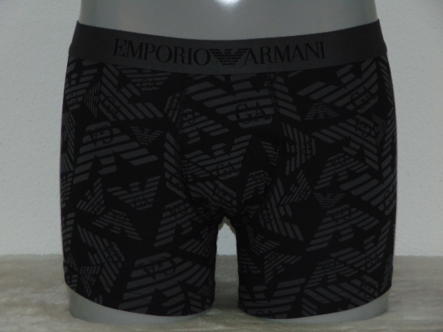 Armani Men's Superiore grey/print boxer short Armani Men's Superiore grey/print boxer short