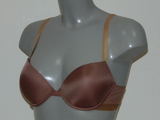 Emporio Armani Microfiber brown push up bra