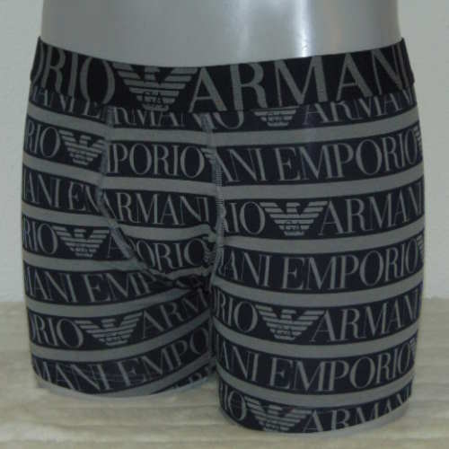 Armani Men's Superiore grey/print boxer short Armani Men's Superiore grey/print boxer short