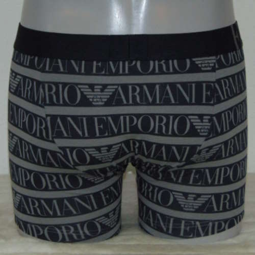Armani Men's Superiore grey/print boxer short Armani Men's Superiore grey/print boxer short