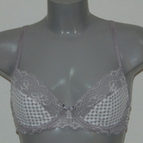 Cybéle Dotted white/grey soft-cup bra