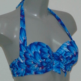 Missya Rose blue/print padded bikini bra