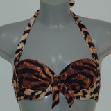 Missya Rose brown/print padded bikini bra