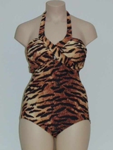 Missya Viola brown/print bathingsuit