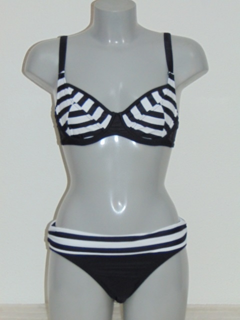 Nickey Nobel Mona black/white soft-cup bikini bra