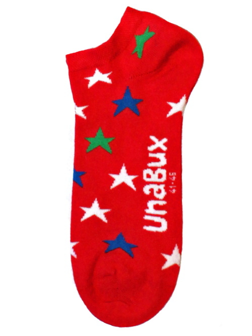 Unabux Cross-Cross red socks