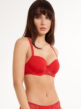 LingaDore Daily Lace red padded bra