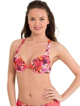 LingaDore Beach Paradise pink/print padded bikini bra